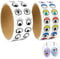 Cotiny 4000 Pieces Wiggle Eye Stickers Labels Black White and Coloured Eye Stickers for DIY Arts, Party Favor, Notebook Decor, 2 Rolls