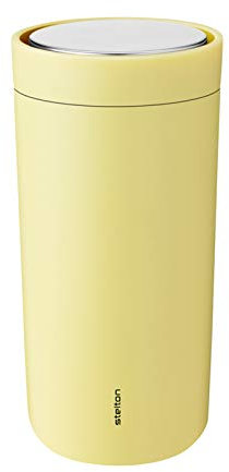 Stelton To-Go Click d. Kaffeemühlen steel, 0.4 l. - soft yellow