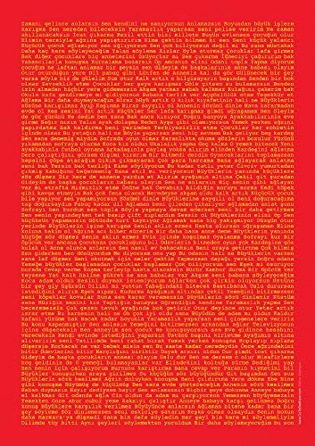 Mike Weimann / GoToBedNow Erziehungssprüche - Poster für Eltern und Pädagogen - DIN A1 Türkisch, Türk (59,4 x 84,1 cm)