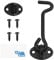Kare & Kind 1x Chiavistello con Gancio e Occhiello (10 cm) - con Viti di Montaggio - Chiavistello Robusto per Porte, Cancelli, Fienili, Bagni, Capanne - Materiale Antiruggine