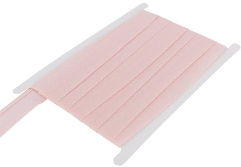 DFL 100% Cotton Bias Binding Tape, Premium Sewing Trim – 5 Metre Length | 1 Inch (25 mm) or 1/2 Inch (13 mm) Widths | 30 Colours for Quilting, Dressmaking & Crafts(Pink,1 Inch/25mm Wide)