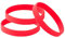 THXIY 100 pezzi braccialetti in silicone per bambini,Vuoti Braccialetto universale Sportive Braccialetti di gomma per ragazze ragazzi rosso