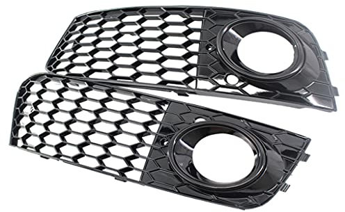 TISHITA 2 Stück Links & Rechts, Stoßfänger Nebelscheinwerfer Grill Grill für Audi A4 B8 RS4 8KD807682, Professionelles Zubehör