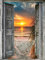 Hjjdiyes Kit de peinture à l'huile peinte à la main pour adultes - Coucher de soleil sur la mer - Avec toile infroissable, pinceaux et peinture acrylique - Paysage comme cadeau - 40 x 50 cm