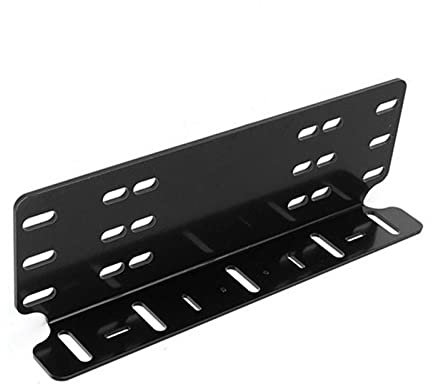 XIAOGUANG LingLONG 1PCS Car Number Plate Light Bracket Holder LED Driving Spot Licence Bar Mounts Headlight Fog Support Parts Accessories (Color : Black)