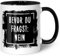GRAVURZEILE Bedruckte Tasse mit Spruch - Bevor du fragst: Nein! - Lustige Geschenke - Spülmaschinenfest - Geschenk für Freunde & Kollegen - Geschenk für Büro & Alltag - Farbe: Schwarz & Weiß