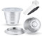 Filtro recargable de 2 piezas de acero inoxidable de café para fabricante Nespresso Originlline