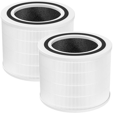Core 200S True HEPA Replacement Filters Compatible with LEVOIT Core 200S Smart WIFI Air Purifier, 3-in-1 H13 True HEPA, Core 200S-RF Filters, 2 PACK