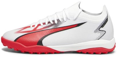 PUMA Herren Ultra Match TT Fussballschuh, White Black fire Orchid, 39 EU