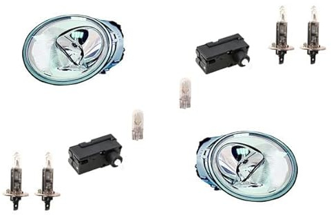 Johns, Scheinwerfer Halogen Front passend für VW New Beetle Leu. Set L R mit Stellmotor