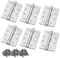 Bwintech 3 Pairs 100 x 75 x 2.7mm (4 inch) Satin Chrome Brushed Steel Hinge for Fire Door, Ball Bearing Hinge for Internal Use in Residential and Commercial Buildings