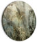 murando - runde Bilder Blätter 80x80 cm Leinwandbild 1 tlg Kunstdruck modern Wandbilder XXL Wanddekoration Design Wand Bild Natur Palmen Betonoptik Botanik Dschungel b-C-10082-bc-a
