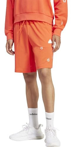 adidas Herren Embroidered Ice Hockey Shorts, Bright red, XL