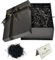 Ensemble Boite Cadeau, Boite cadeau, Coffrets Cadeaux Rectangulaires Polyvalents, 22 x 16 x 8.5 cm Boîte Cadeau Vide Boîte-Cadeau Pliable Pour Mariage Anniversaire Noël Thanksgiving (Noir)