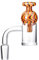 Domeless Quarz Banger Kit enthalten Neuheit bunte Abdeckung und 4PCS Rolling Beads Kompatibel mit Nägel Rigs Wasser Bongs Hookah Pfeife (color 1)
