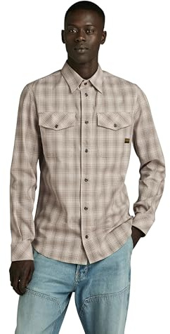 G-Star Men's Marine Slim Shirt, Multicolor (shamrock liam check D24963-D531-G545), XXL