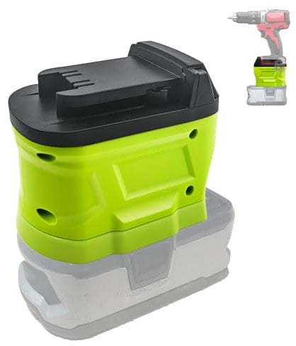 DEWDYS for M18 Adapter for Ryobi Battery to Milwaukee 18V M18 Tools, Convert for Ryobi 18V one+ Battery to Fit for Milwaukee M18 18Volt Cordless Power Tools Use