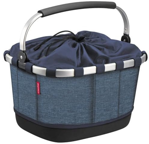 Klick-fix Unisex – Erwachsene Klickfix Fahrradkörbe, Twist Blue, 42x33x28 cm