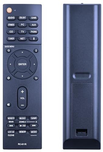 GOUYESHO RC-911R Replacement Remote Control TX-NR575 TX-NR585 TX-NR656 TX-NR676 TX-NR686 TX-NR757 TX-NR777 TX-NR787 TX-RZ610 TX-RZ610 TX-RZ710 TX-RZ720 Compatible with Onkyo AV Network Receiver