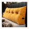 HYRAM Large Wedge Pillows Headboard Triangular Rest Reading Pillow,Rückenkissen Keilkissen Bett Lesekissen，Rückenlehne Kissen Für Sofa Lendenkissen Bettkopfteil (80x20x50,Orange)