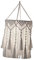 Colcolo Makramee-Lampenschirm, Boho-Hängeleuchte, Deckenleuchte, Deckenleuchte, Lampenschirm für Wohnzimmer, Büro, Festival, 30cmx75cm