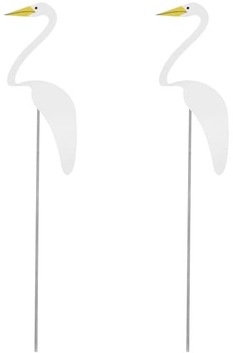 Supvox Flamingo-Gartendekorationen 2 Stück Flamingo-Windspiele Flamingo-Gartenstecker Garten-Flamingo-Wind Skurriler Wirbelvogel Flamingo-Gartenkunst Für Garten Außenterrasse