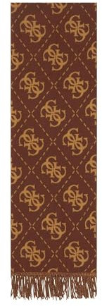 Sciarpa donna Guess brown/ochre multilogo C25GU40 AW5217VIS30 MARRONE