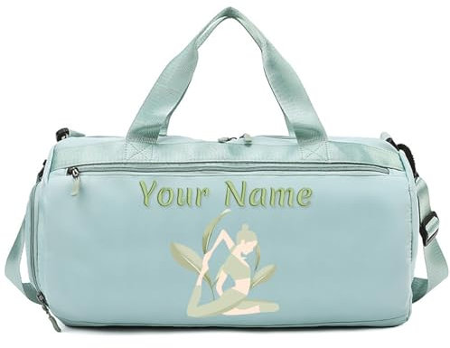 Personalisierte Gepäcktasche mit Namensfoto, individuell gestaltete Gepäck-Turntasche mit Nass- und Trockentaschen für Tanzreisen, personalisierte Sporttasche für Männer und Frauen