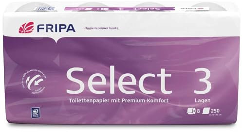 Toilettenpapier Premium Select 3-lagig weiß 250 Blatt/Rolle, 48 Rolle(n)