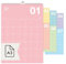 heaven+paper Design A3 Wandkalender 2026 | Premium Design & Made in Germany | Hochwertiger Monatsplaner | 12 farbcodierte Monatsseiten auf 250 g Papier | Spectrum Design
