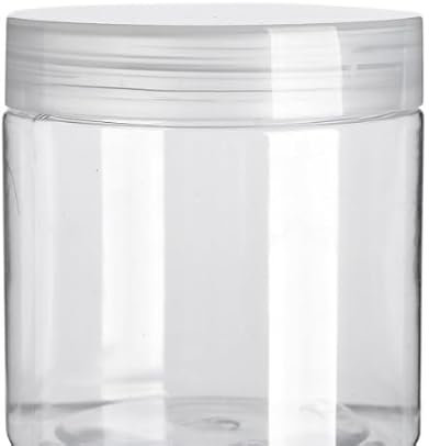 UNGFEI 25PCS 50ml Empty Makeup Containers, Clear Plastic Sample Pots with Lids, 5cm Lip Balm Pots for Eye Shadow, Creams, Jewelry, Nails Powder Storage, Travel