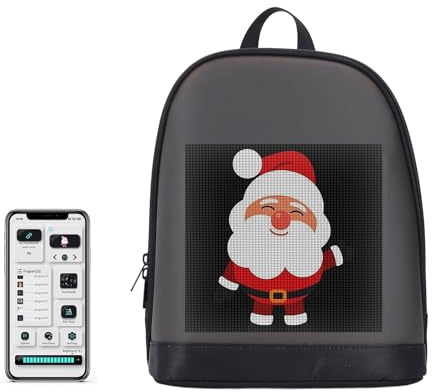 Marhynchus Mochila de Viaje con Pantalla LED, con Pantalla LED Vibrante a Todo Color para Diversos Entornos, Plataforma Interactiva para Interactuar con Otras Personas