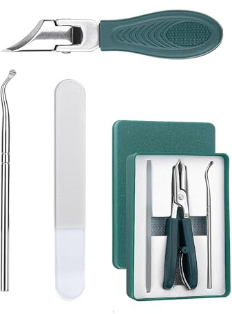WGCHAIE 3 Cortauñas para Uñas Gruesas, Cortauñas pies Profesional, Corta uñas para Ancianos Uñas Gruesas, Set Manicura Pedicura para Mujeres Hombres con Lima de Uñas