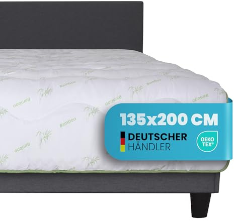 Bestlivings Steppbett Bamboo 135 x 200 cm ÖKO-TEX (Made in Germany) Bambusfasern antibakteriell, temperaturausgleichende und feuchtigkeitsregulierende Bettdecke