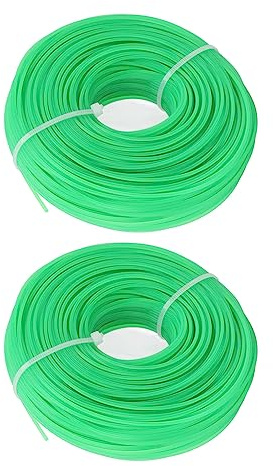 Cryfokt 1,6 Mm Grüne Rasenmäher-Fadenspule – 100 M Nylon-Schneidfaden – Schnelles Schneiden mit Langlebigem Material, Geeignet für Garten-Elektro-Rasenmäher