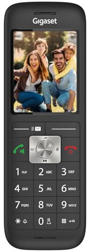 Gigaset CL660HX DECT-Mobilteil mit Ladeschale, Farbdisplay, Schwarz | für Router & DECT-Basis, Fritzbox-kompatibel, Freisprechfunktion, Made in Germany, [Deutsche Version], [Ohne Basis]