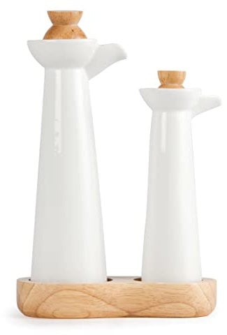Olympia Whiteware vinagre y aceite de porcelana Pot Cocina Vajilla