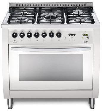 Lofra Piano cottura 90 cm Inox. Mono forno. Gas, Acciaio inossidabile