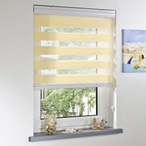 Liedeco Duo-Rollo, Doppelrollo mit Blende | apricot | B 90 x H 220 cm
