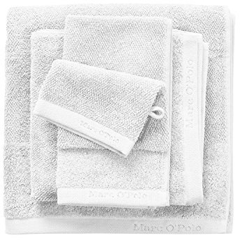 Marc O'Polo Timeless Uni Gästehandtuch, Frottee, Baumwolle, gewebt (600 gr/m2), Weiß, 30 cm x 50 cm
