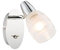 GLOBO Wandstrahler mit Schalter 1 flammig Leselampe Wandlampe Wandleuchte Flurlampe beweglich Glas (Leseleuchte, Wand Spot, Wohnzimmer Leuchte, Wandbeleuchtung, Schlafzimmerlampe, Fassung 1 x E14)