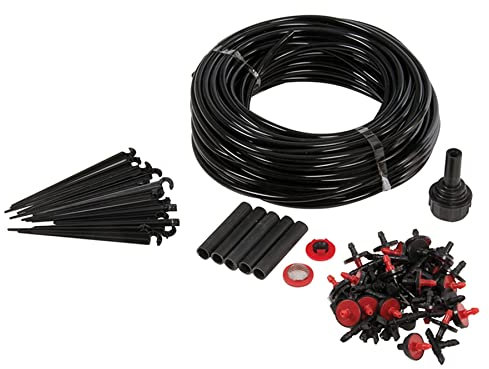 Dapetz® 71Pce Micro Irrigazione Kit Attrezzi Fai da Te Facile da Installare Drip-Feed Sistema Irrigazione