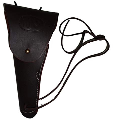 warreplica US WWII Colt .45 M1911 Holster Dunkelbraun - Reproduktion (Links)