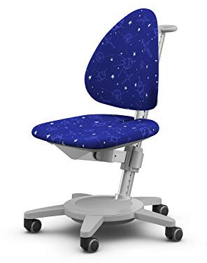 moll Maximo Kinderdrehstuhl, Gestell Grau - Polster Galaxy, 68 x 68 x 82 cm