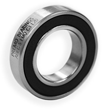 PREMO(c) 6801-2RS-C3 EMQ ABEC-5 Kugellager - 12x21x5 mm - Elektro-Motoren-Qualität V2/Z2 - (6801RS 2RSR 2RS1)