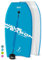OWN THE WAVE 37 Inch Body Board for Adults and Kids - HDPE Slick Bottom & EPS Core - Light Weight Bodyboard Perfect for Surfing - Comes with Coiled Leash and Swim Fin Tethers (Blue & White)