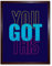 Wee Blue Coo Positivity You Got This Typography Art Print Framed Poster Wall Decor Kunstdruck Poster Wand-Dekor-12X16 Zoll