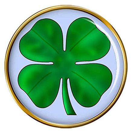 Trèfle à Quatre Feuilles Épinglette