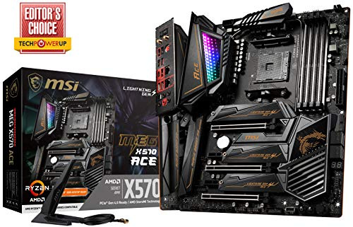 MSI MEG X570 ACE - Scheda madre AMD AM4, DDR4, PCIe 4.0, SATA 6 Gb/s, M.2, USB 3.2 Gen 2, AX Wi-Fi 6, 2.5G LAN, ATX