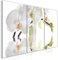 decomonkey Bilder Blumen 120x60 cm 3 Teilig Wandbild Groß Leinwandbild XXL Deko Wohnzimmer Schlafzimmer Büro Wanddeko Leinwand Pictures For Wall Poster Wall Painting Orchidee Natur Spa